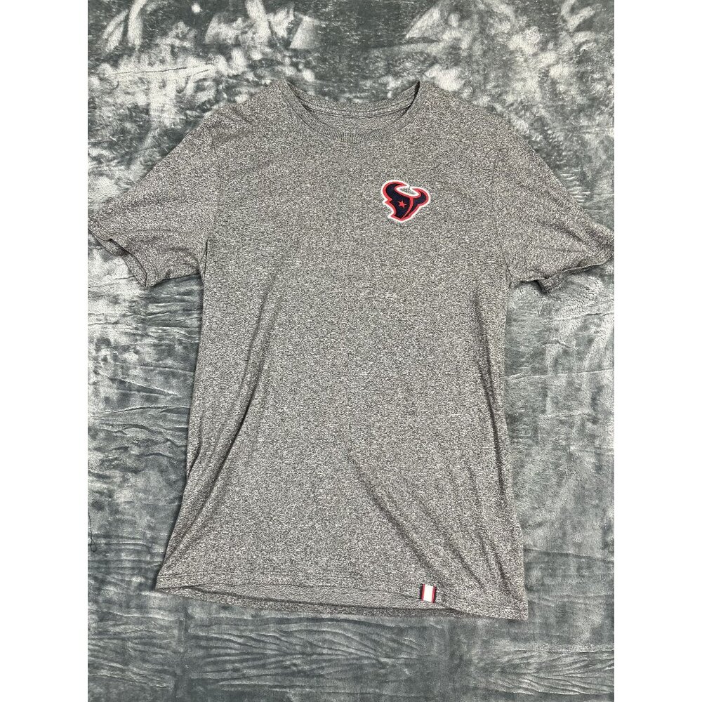 Nike NFL Team Apparel Houston Texans Gray Heathered Athletic Cut Tee Mens M
